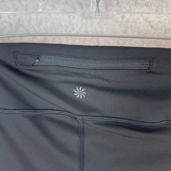 Athleta‎ Velocity Stash Pocket Crop Leggings Womens Colorblock Stretch Size M - Picture 14 of 16